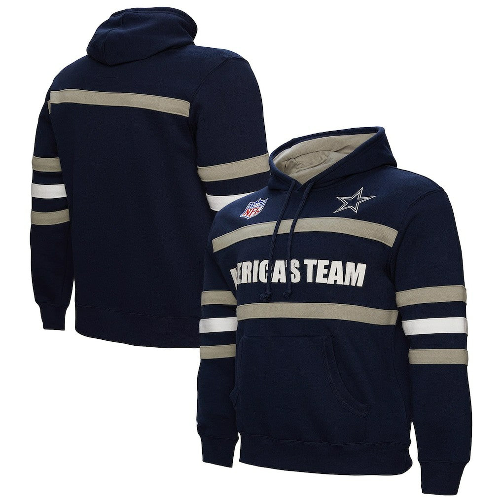 Dallas Cowboys America's Team Head Coach Pullover Hoodie Navy