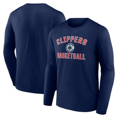 LA Clippers Victory Arch Long Sleeve T-Shirt Navy