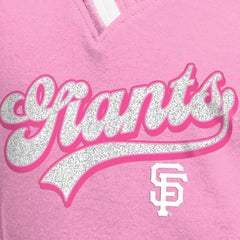 San Francisco Giants New Era Girls Youth Mommy & Me Raglan V-Neck T-Shirt - Pink T-shirts