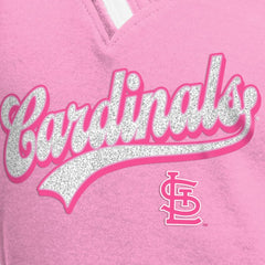 St. Louis Cardinals New Era Girls Youth Mommy & Me Raglan V-Neck T-Shirt - Pink T-shirts
