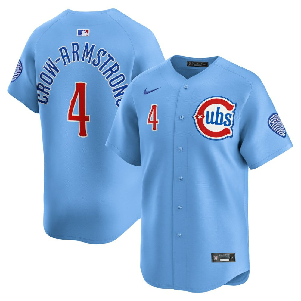 Pete Crow-Armstrong Chicago Cubs Nike Alternate Limited Player Jersey - Light Blue Jerseys
