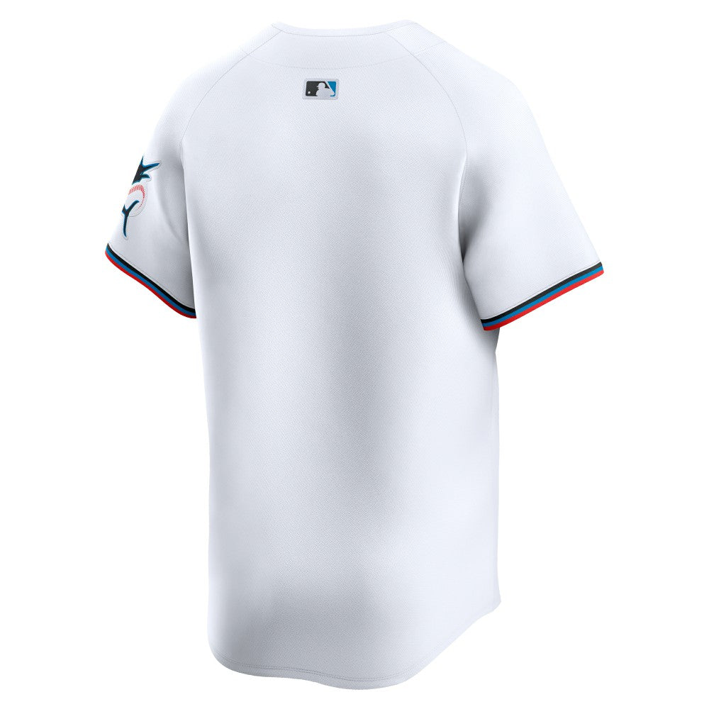 Miami Marlins Nike Home Limited Jersey - White Jerseys