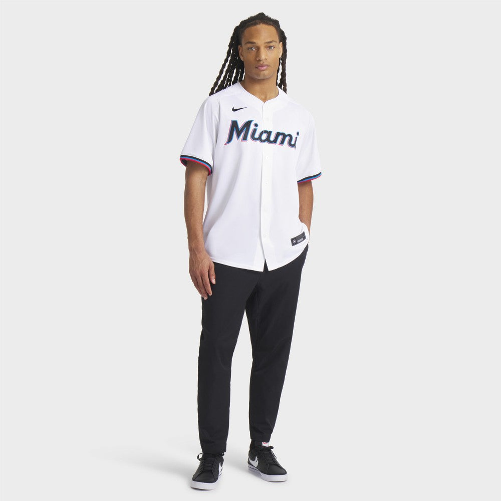 Miami Marlins Nike Home Limited Jersey - White Jerseys