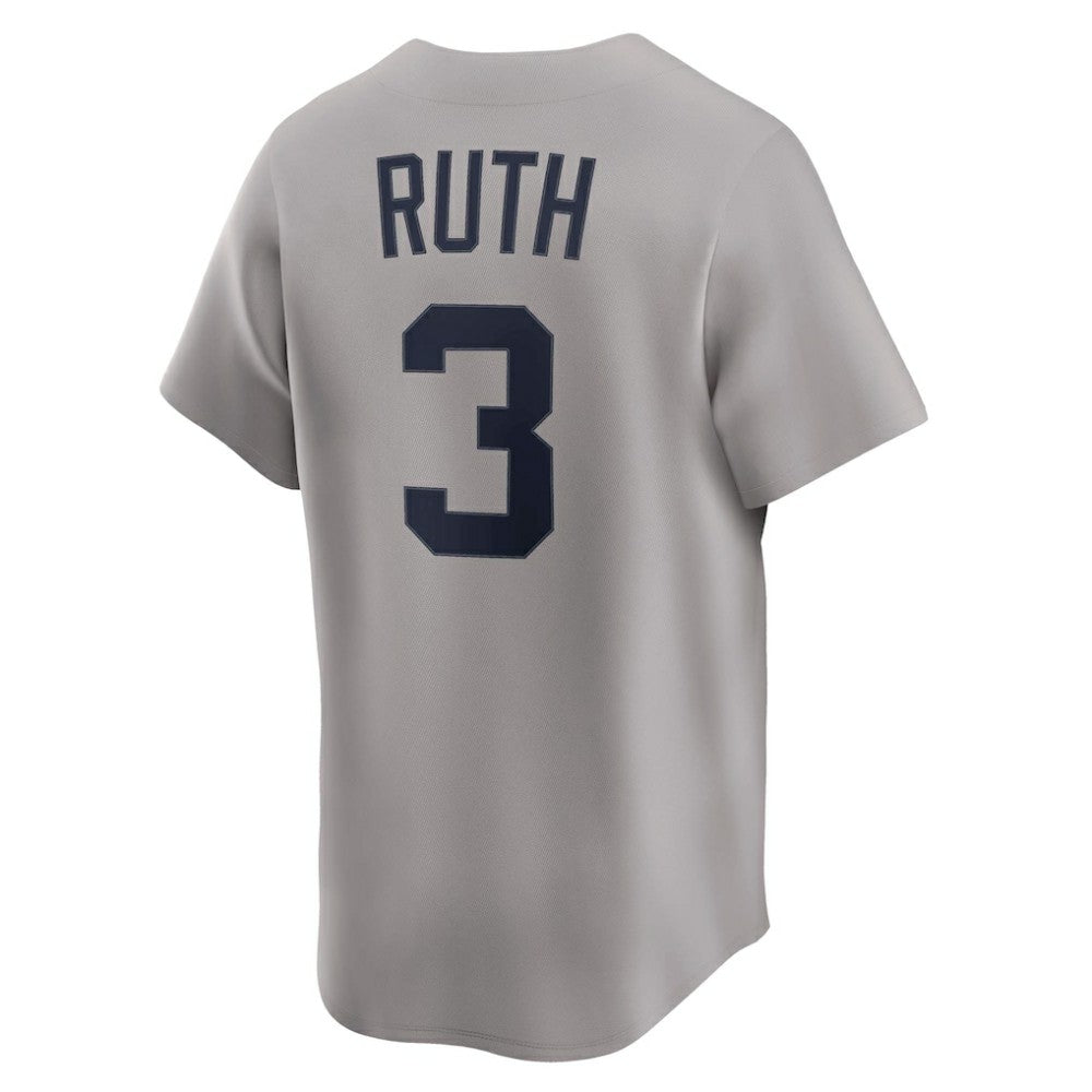 Babe Ruth New York Yankees Nike Throwback Cooperstown Collection Limited Jersey - Gray Jerseys