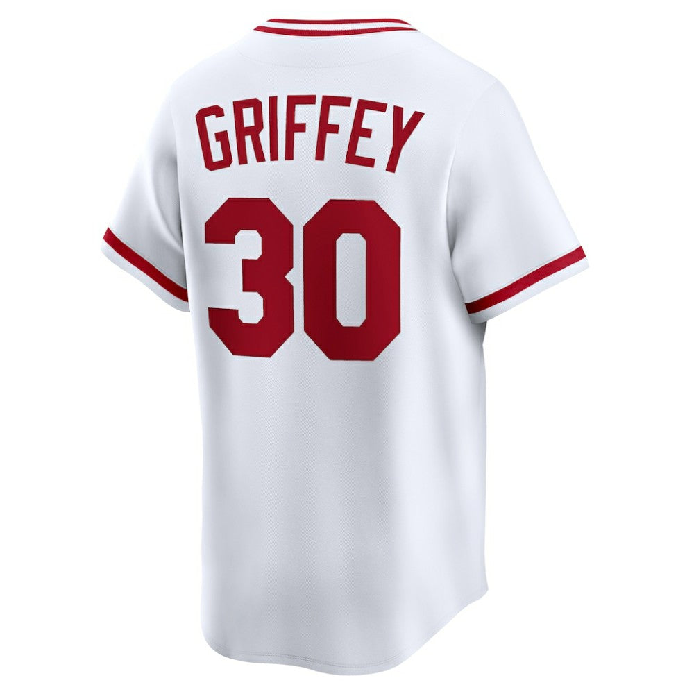Ken Griffey Cincinnati Reds Nike Throwback Cooperstown Collection Limited Jersey - White Jerseys