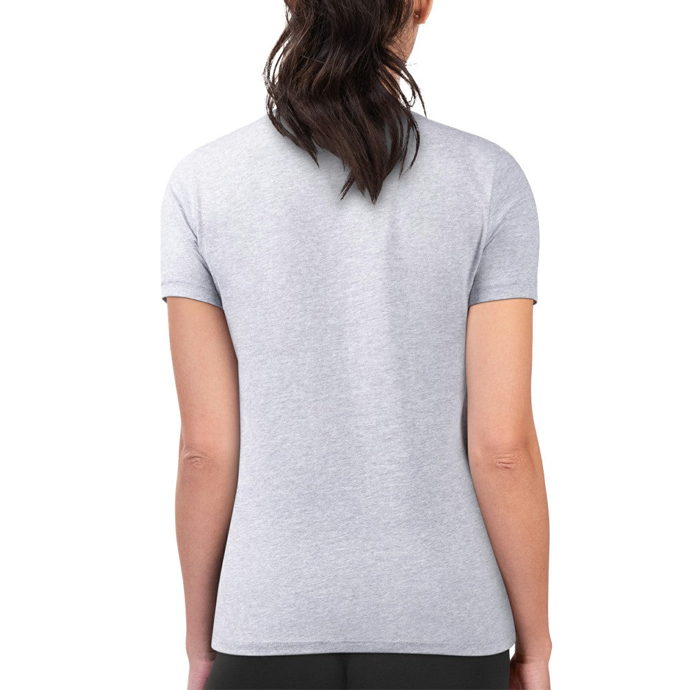 Cincinnati Reds G-III 4Her by Carl Banks Women's Super-Slim Fit Lightweight Flowers Graphic T-Shirt - Heather Gray T-shirts
