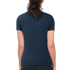 Seattle Mariners G-III 4Her by Carl Banks Women's Super-Slim Fit Lightweight Flowers Graphic T-Shirt - Navy T-shirts
