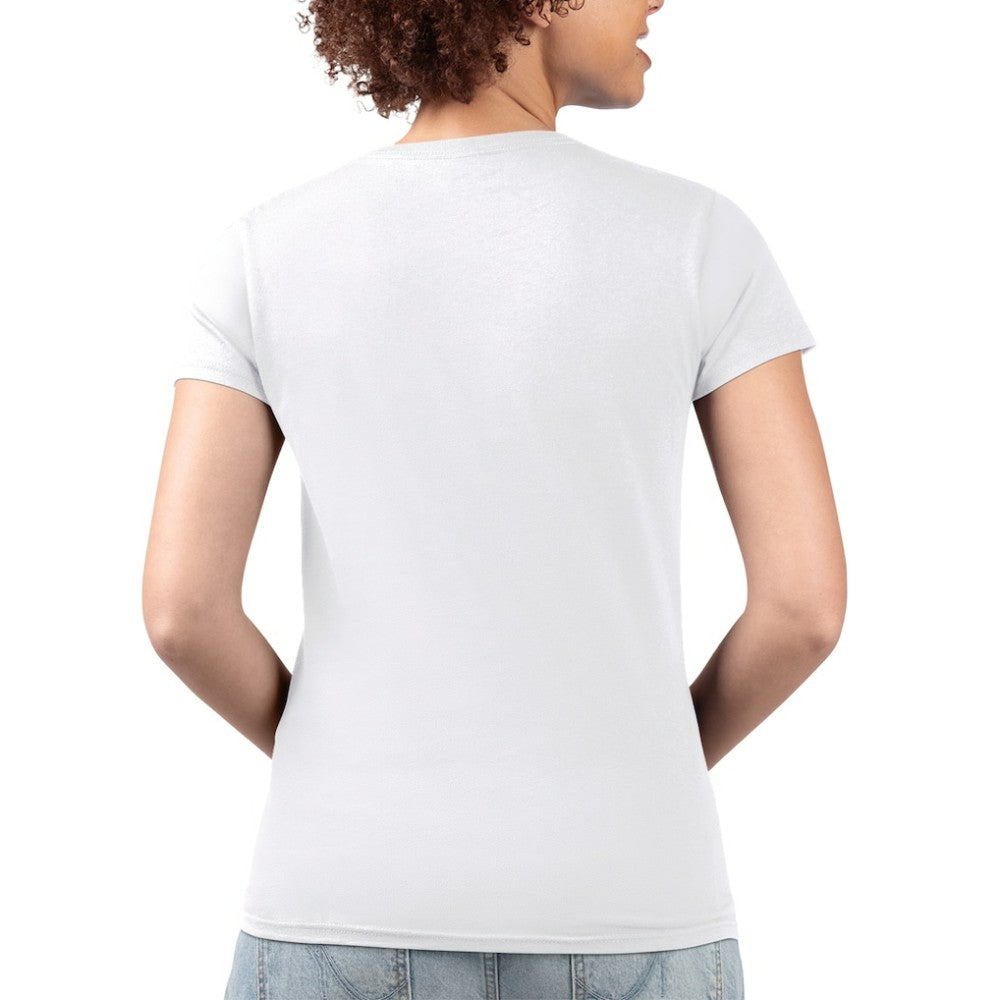 Arizona Diamondbacks G-III 4Her by Carl Banks Women's Super-Slim Fit Lightweight Flowers Graphic V-Neck T-Shirt - White T-shirts