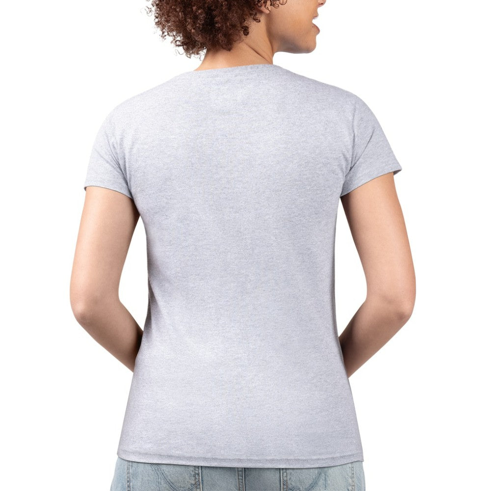 Pittsburgh Pirates G-III 4Her by Carl Banks Women's Super-Slim Fit Lightweight Flowers Graphic V-Neck T-Shirt - Heather Gray T-shirts
