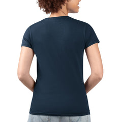 Seattle Mariners G-III 4Her by Carl Banks Women's Super-Slim Fit Lightweight Flowers Graphic V-Neck T-Shirt - Navy T-shirts