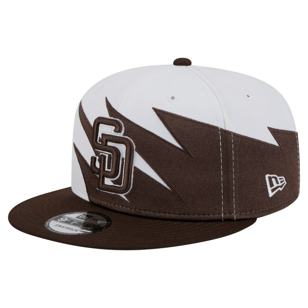 San Diego Padres New Era Jagged 9FIFTY Snapback Hat - Brown/White Hats