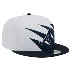 Atlanta Braves New Era Jagged 9FIFTY Snapback Hat - Navy/White Hats