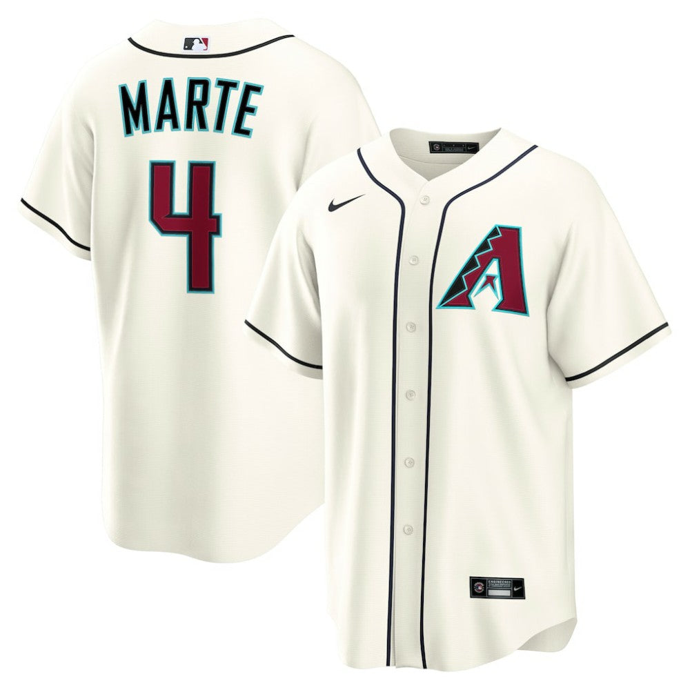 Ketel Marte Arizona Diamondbacks Nike Home Replica Jersey - Cream Jerseys
