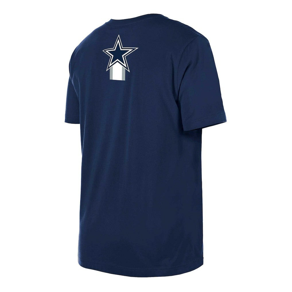Dallas Cowboys New Era 3rd Down High Density Print T-Shirt Navy