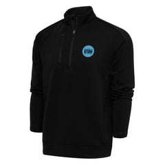 NHL Utah Mammoth Antigua Generation Quarter-Zip Pullover Top - Black