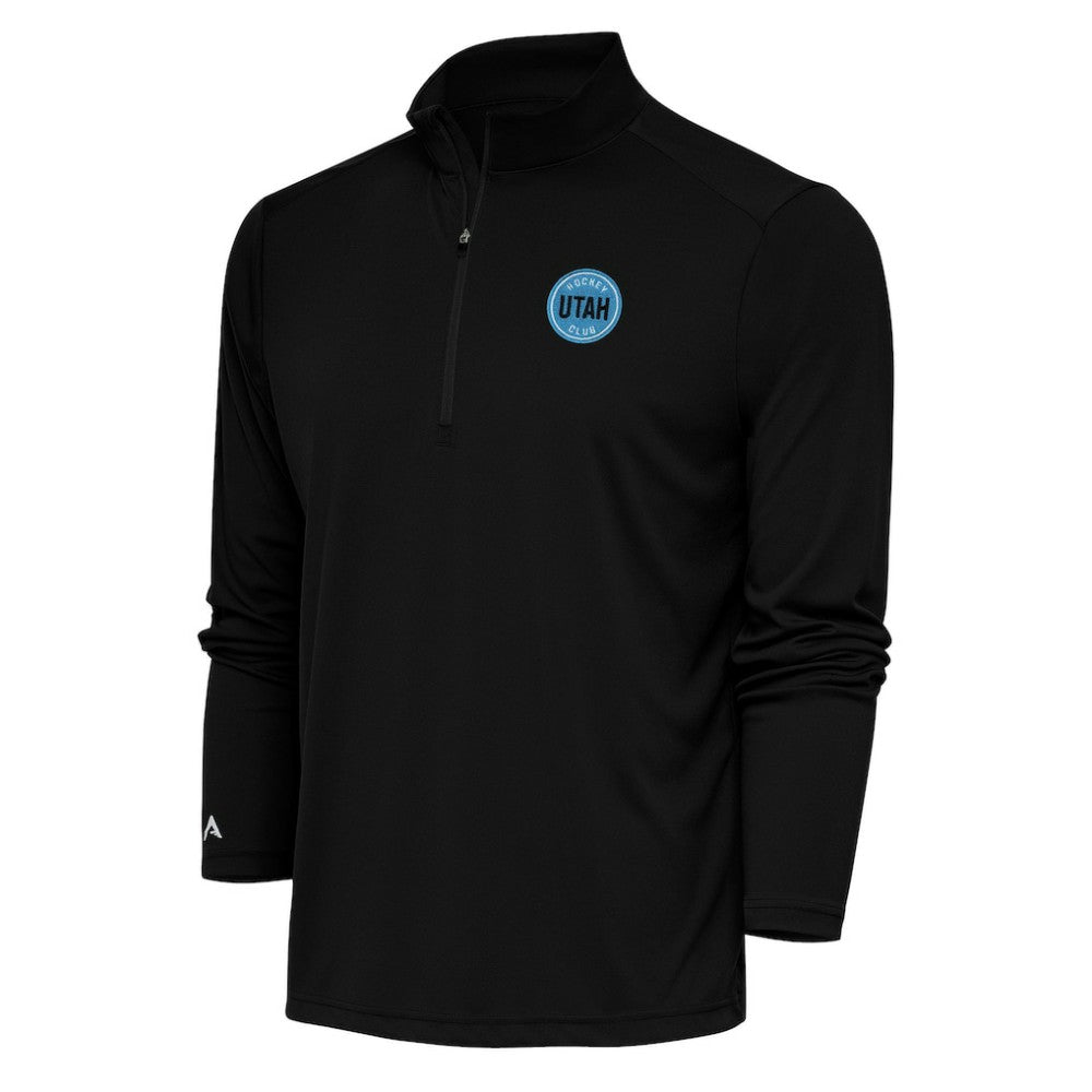 NHL Utah Mammoth Antigua Tribute Quarter-Zip Pullover Top - Black