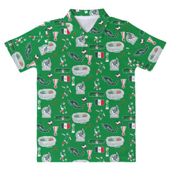 Mexico National Team Vive La Fete Youth Impressions Artwork Polo Green
