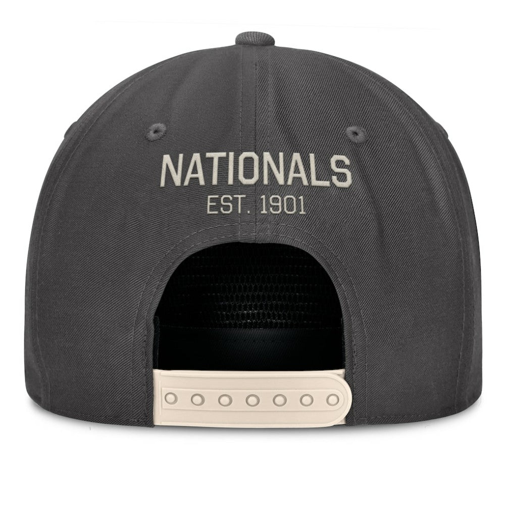 Washington Nationals Fanatics Closer Adjustable Hat - Charcoal Hats