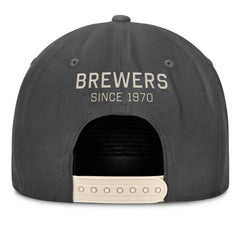 Milwaukee Brewers Fanatics Closer Adjustable Hat - Charcoal Hats