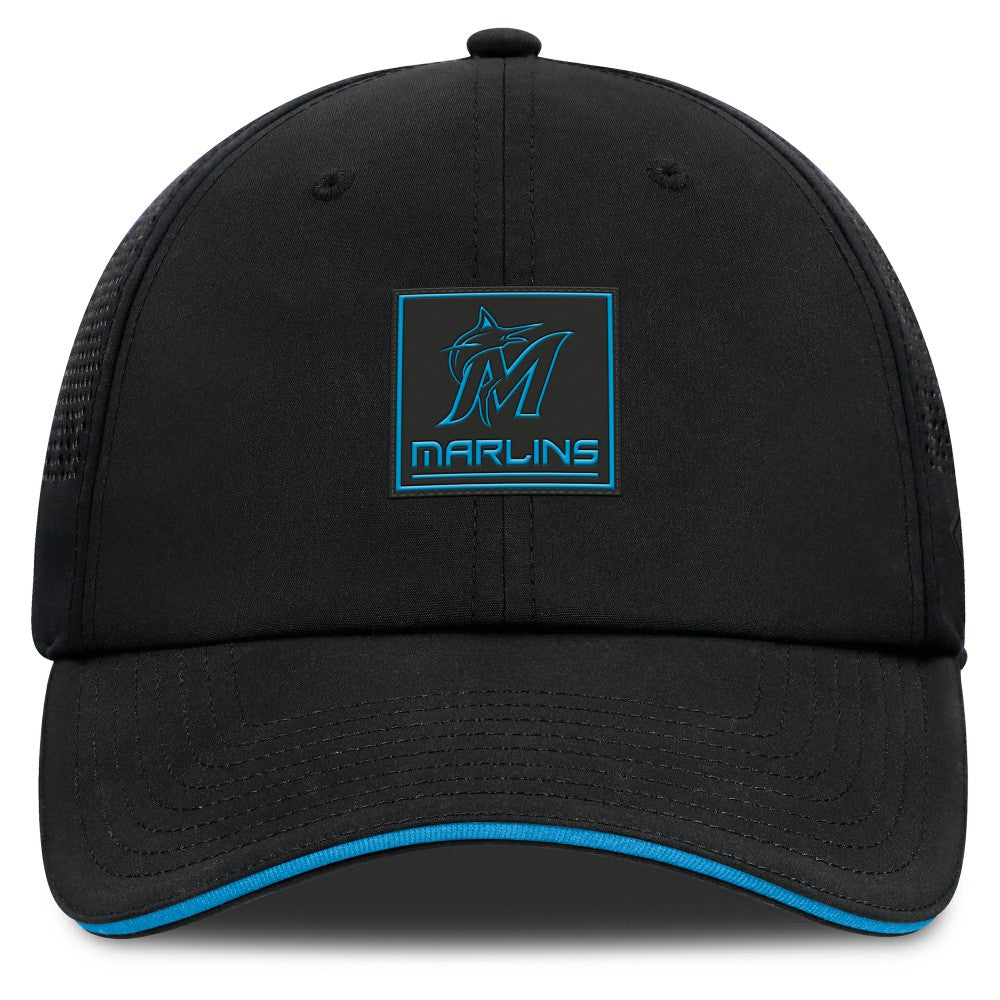 Miami Marlins Fanatics Level Up Driver Adjustable Hat - Black Hats