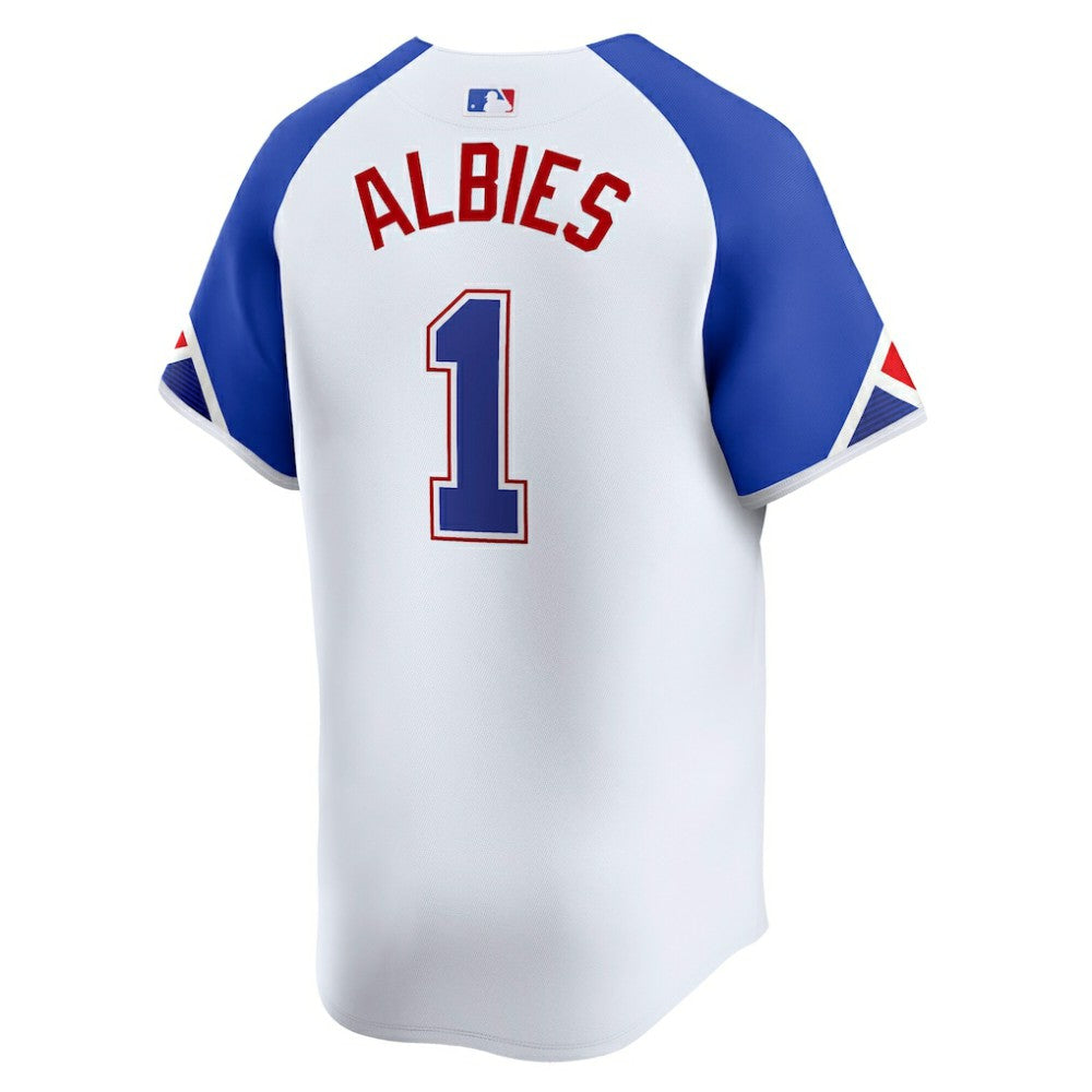 Ozzie Albies Atlanta Braves Nike City Connect Limited Jersey - White Jerseys