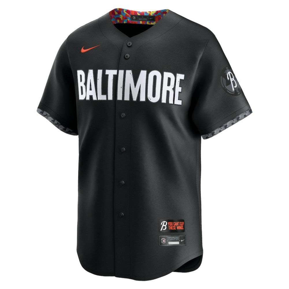 Adley Rutschman Baltimore Orioles Nike City Connect Limited Jersey - Black Jerseys