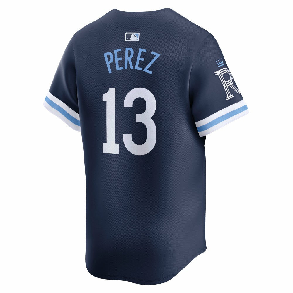 Salvador Perez Kansas City Royals Nike City Connect Limited Jersey - Navy Jerseys