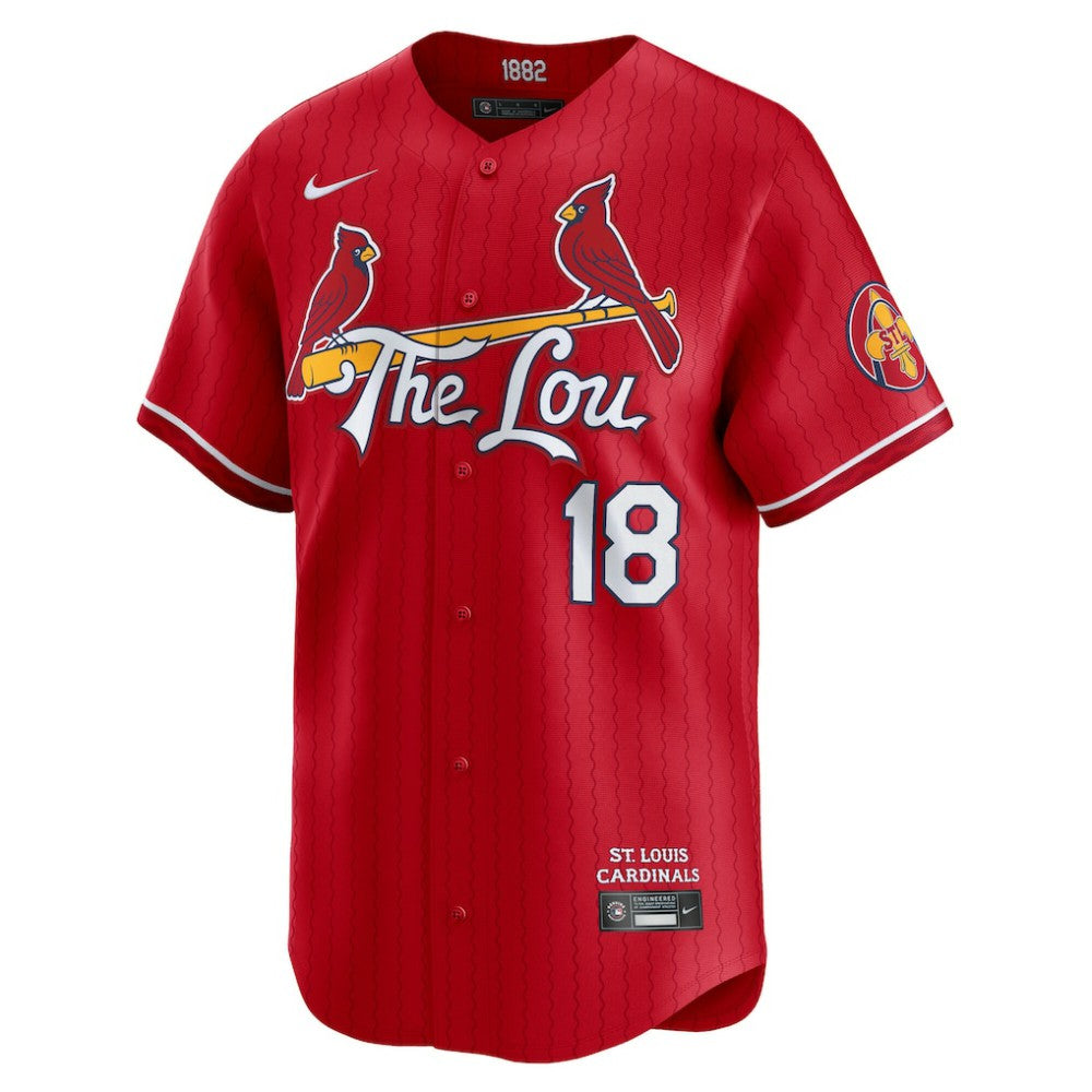 Jordan Walker St. Louis Cardinals Nike City Connect Limited Jersey - Red Jerseys