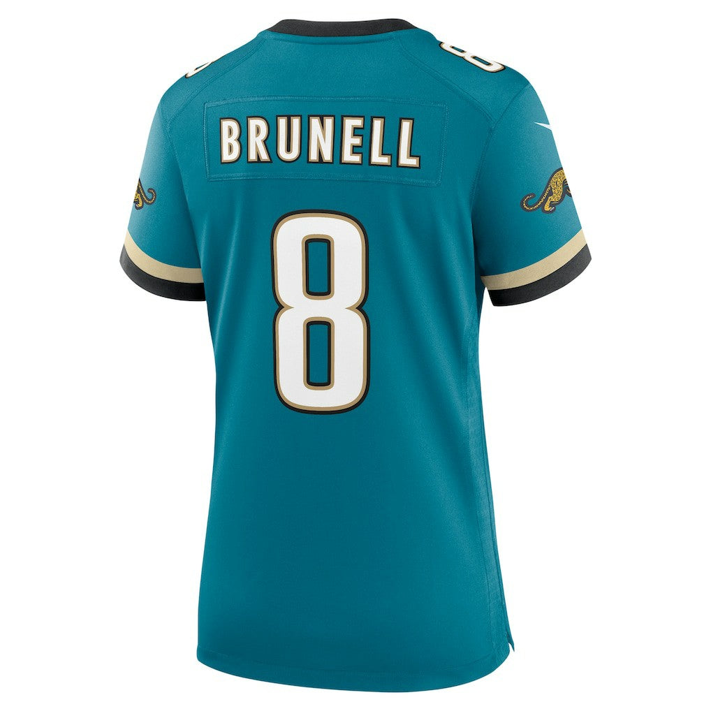 Mark Brunell Jacksonville Jaguars Women's Prowler Throwback Retired Player Game Jersey Teal