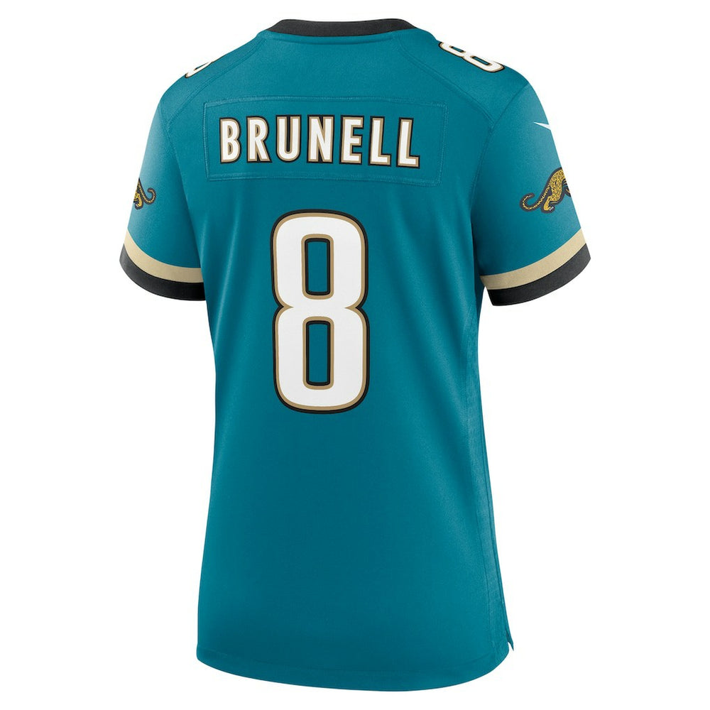 Mark Brunell Jacksonville Jaguars Women's Prowler Throwback Retired Player Game Jersey Teal