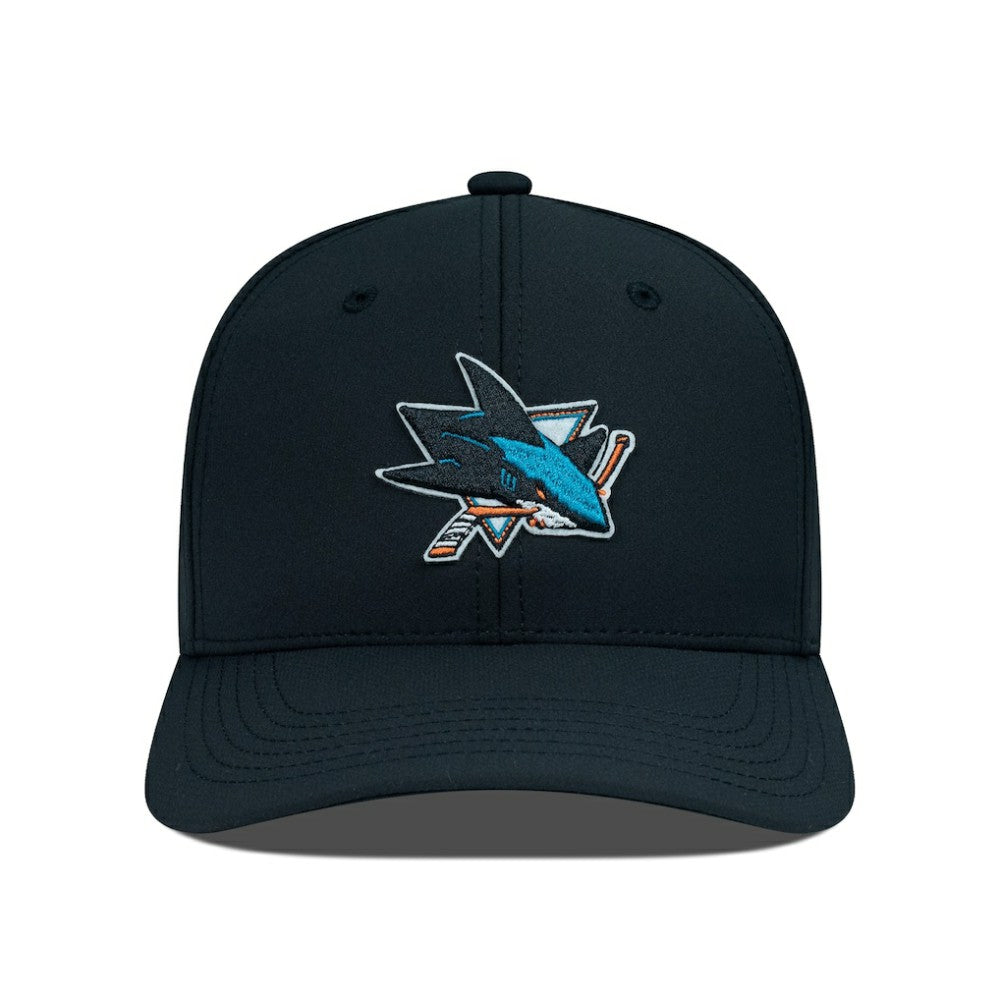NHL San Jose Sharks Levelwear Rise Flex Hat - Black
