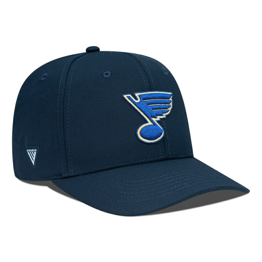 NHL St. Louis Blues Levelwear Rise Flex Hat - Navy