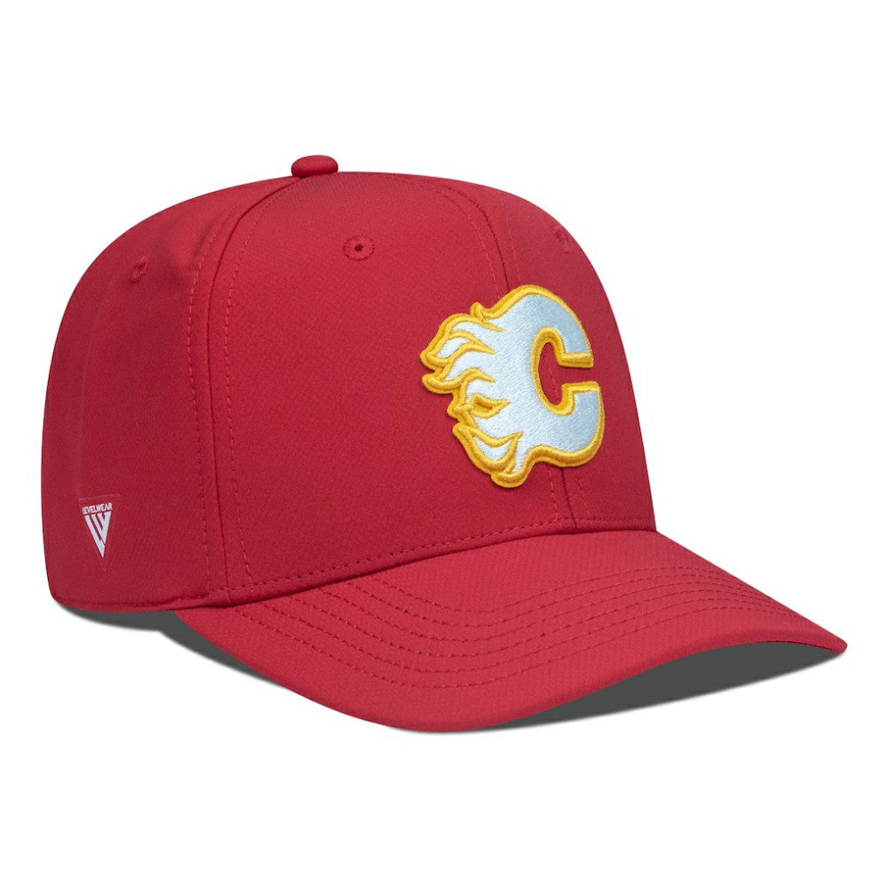 NHL Calgary Flames Levelwear Rise Flex Hat - Red