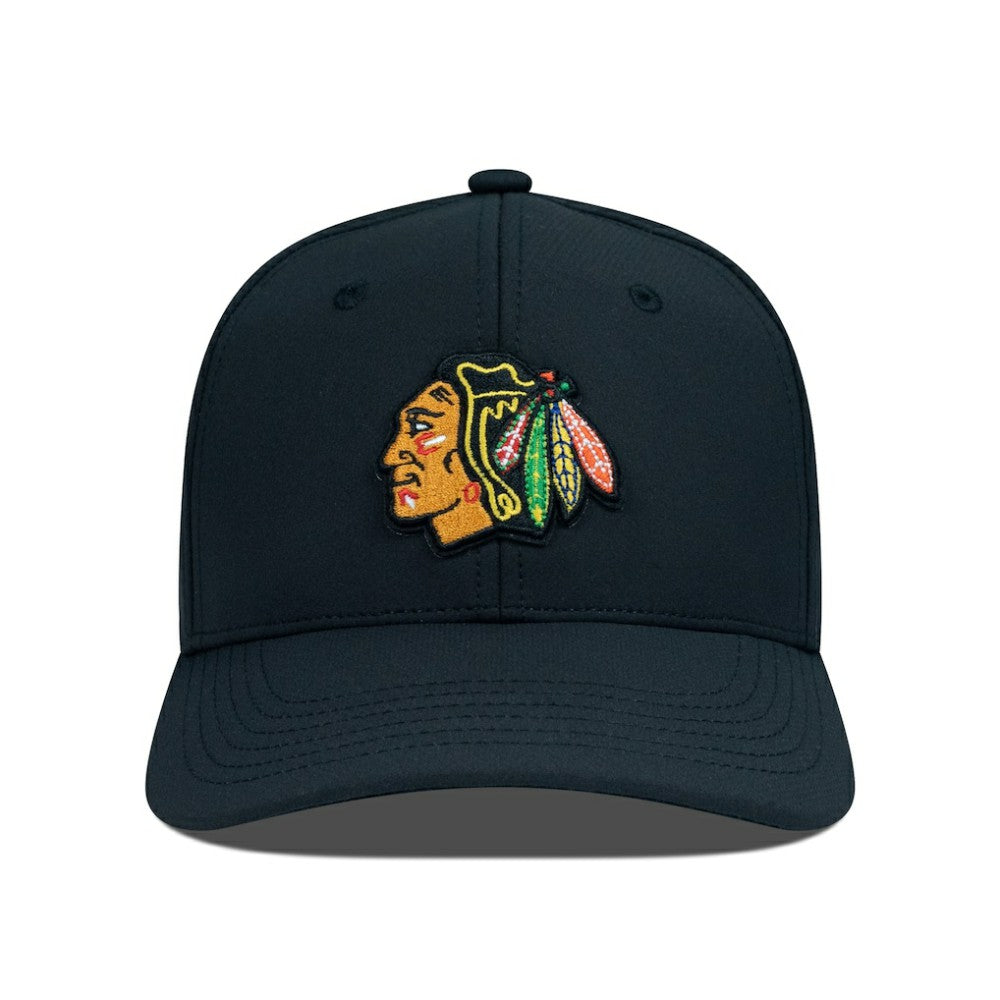 NHL Chicago Blackhawks Levelwear Rise Flex Hat - Black
