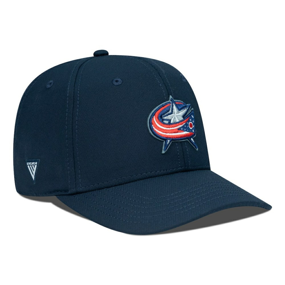 NHL Columbus Blue Jackets Levelwear Rise Flex Hat - Navy