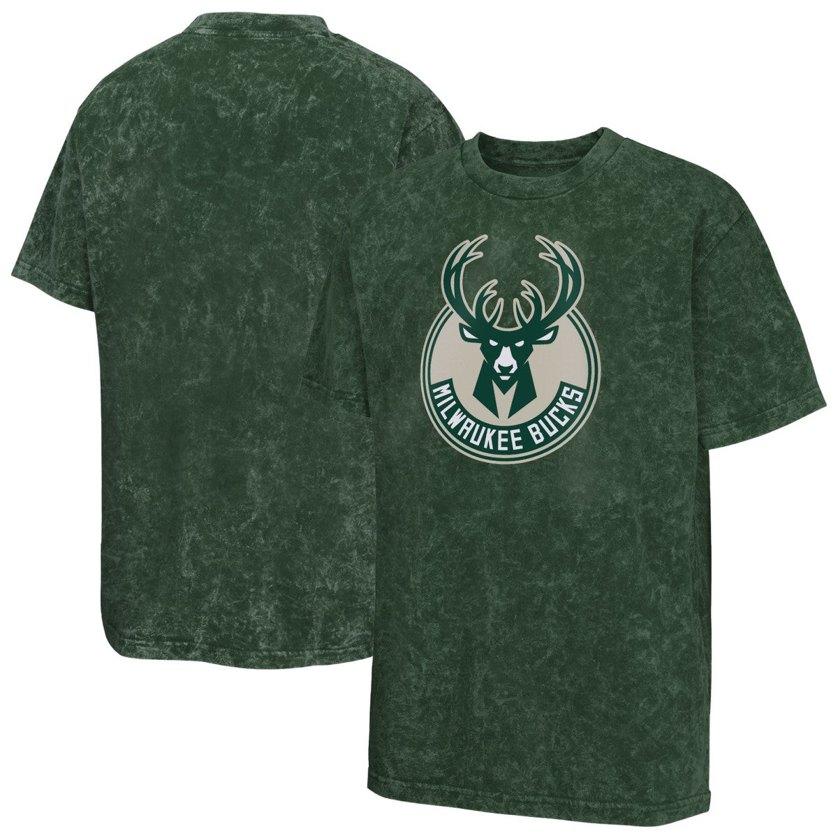 Milwaukee Bucks Youth Rugged Defense T-Shirt Green