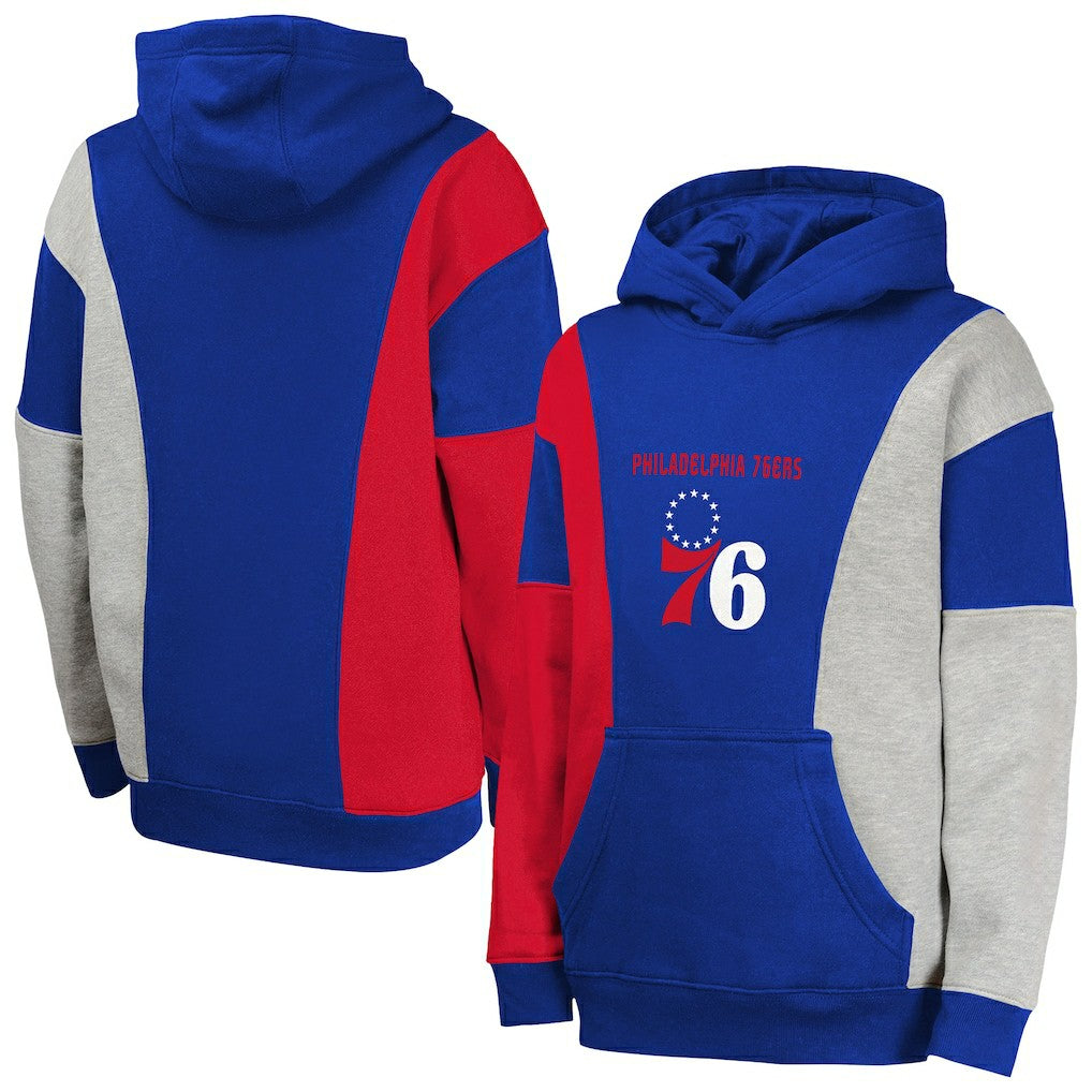 Philadelphia 76ers Youth Ace In the Hole Pullover Hoodie Blue