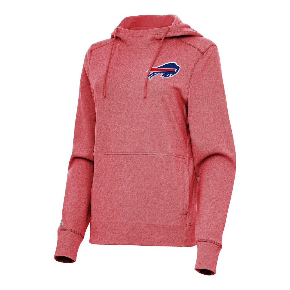 Buffalo Bills Antigua Women's Justice Pullover Hoodie Heather Red
