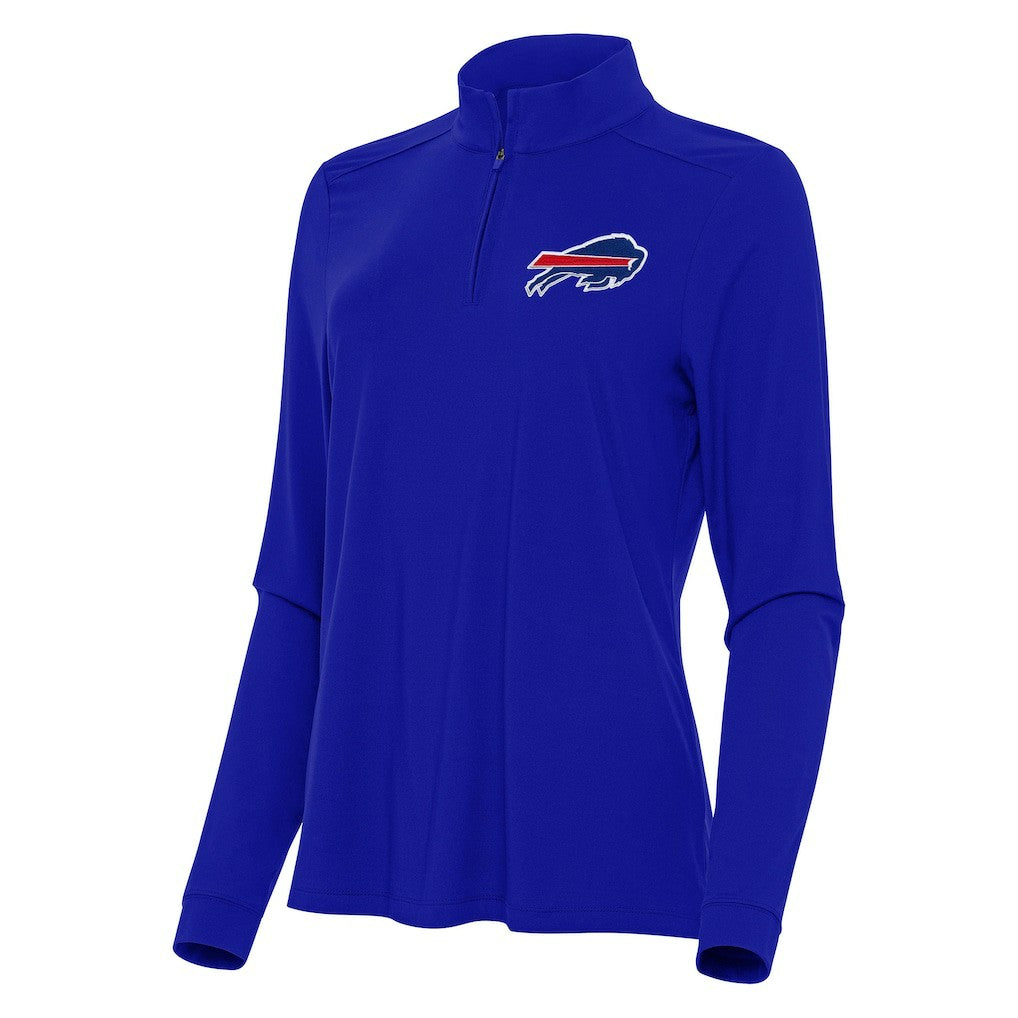 Buffalo Bills Antigua Women's Intent Quarter-Zip Sweatshirt Royal