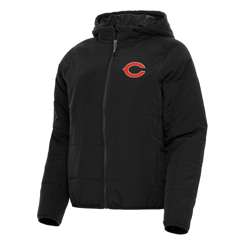 Chicago Bears Antigua Women's Universe Full-Zip Hoodie Jacket Black
