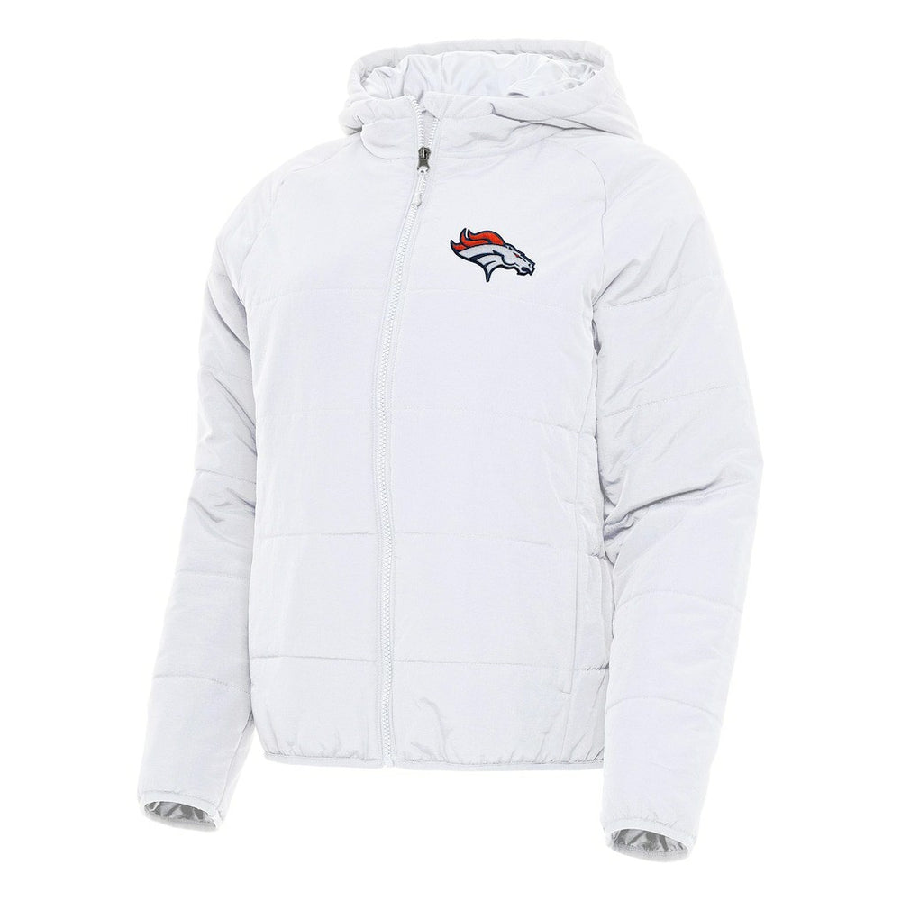 Denver Broncos Antigua Women's Universe Full-Zip Hoodie Jacket White