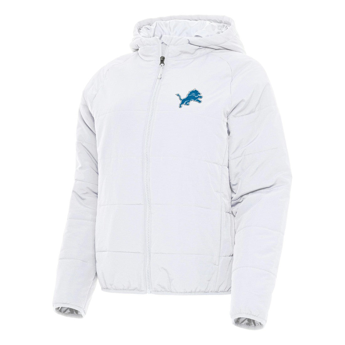 Detroit Lions Antigua Women's Universe Full-Zip Hoodie Jacket White