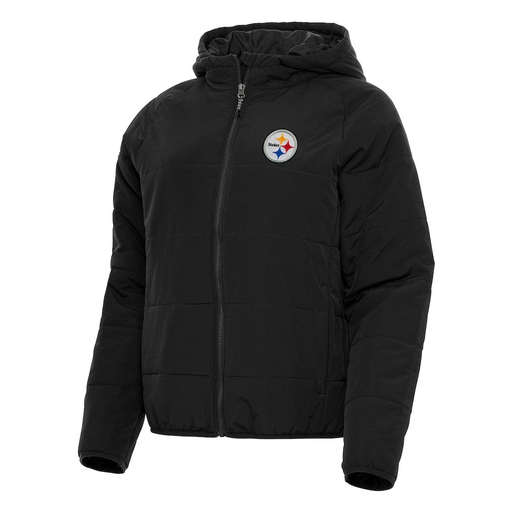 Pittsburgh Steelers Antigua Women's Universe Full-Zip Hoodie Jacket Black