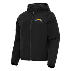 Los Angeles Chargers Antigua Women's Universe Full-Zip Hoodie Jacket Black