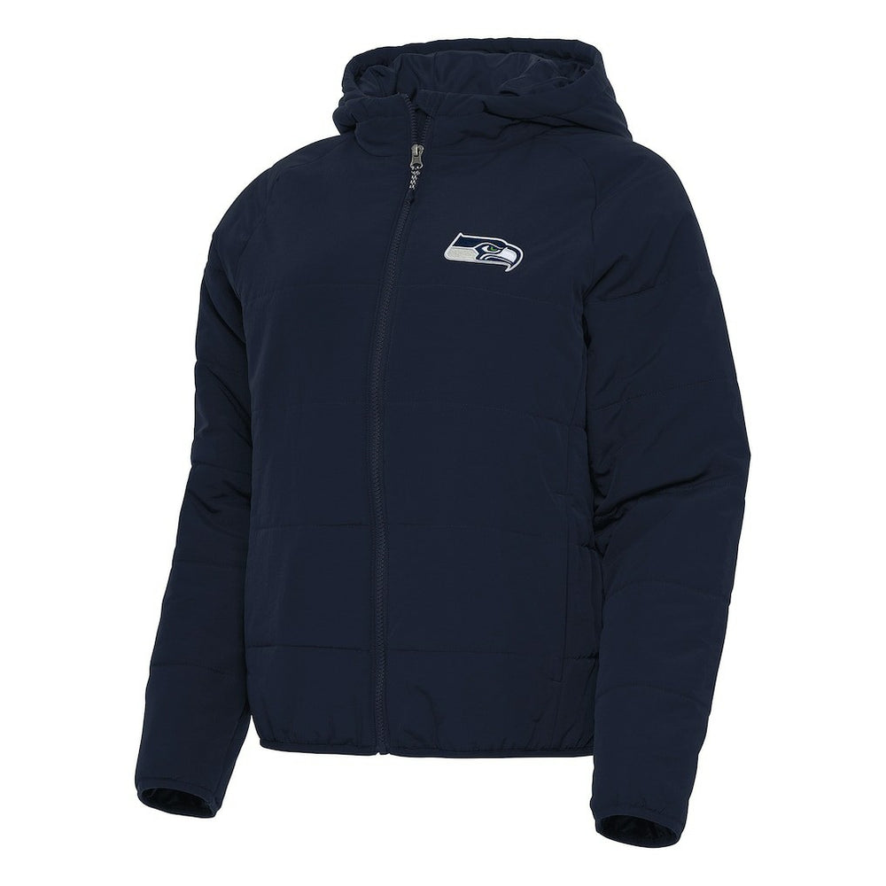Seattle Seahawks Antigua Women's Universe Full-Zip Hoodie Jacket College Navy