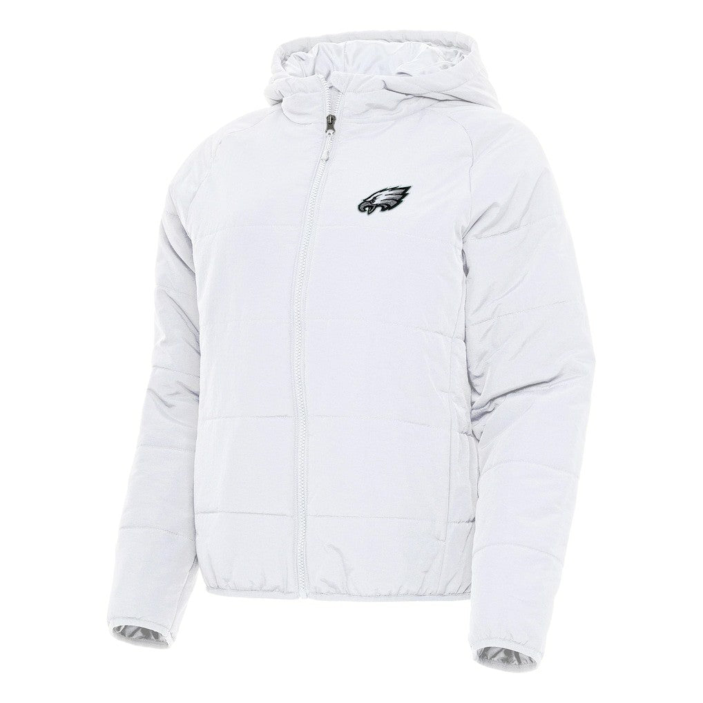 Philadelphia Eagles Antigua Women's Universe Full-Zip Hoodie Jacket White