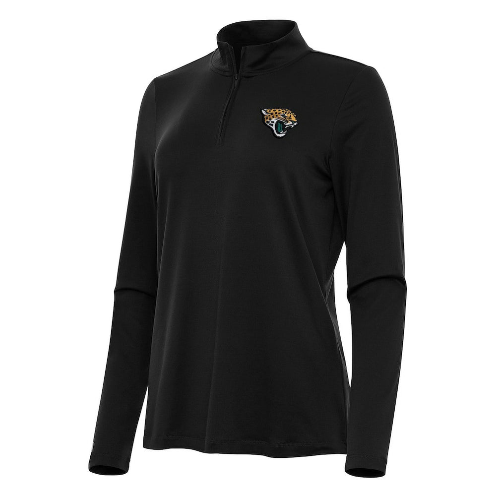 Jacksonville Jaguars Antigua Women's Reprocess Quarter-Zip Top Black