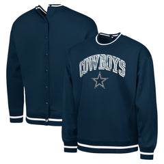 Dallas Cowboys G-III Sports by Carl Banks Adaptive Blocker Fleece Pullover Sweatshirt Navy