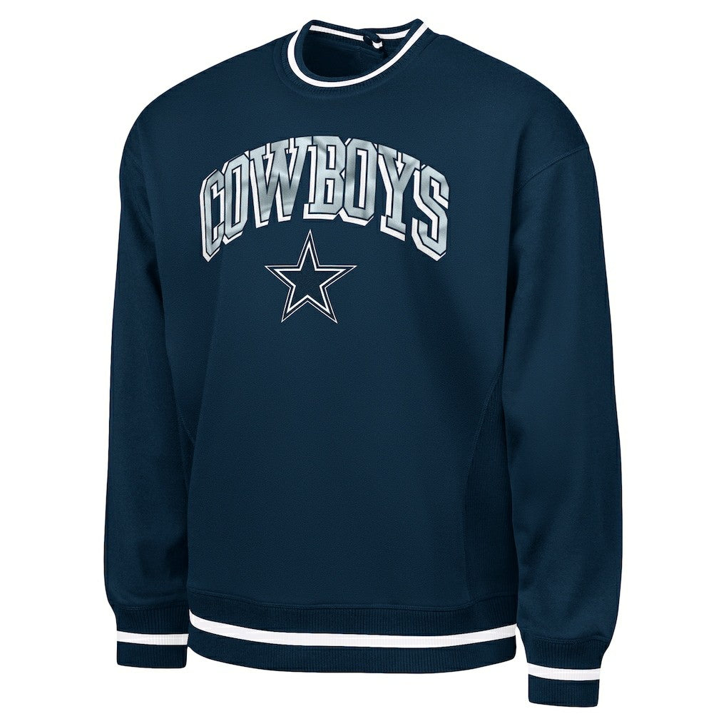 Dallas Cowboys G-III Sports by Carl Banks Adaptive Blocker Fleece Pullover Sweatshirt Navy