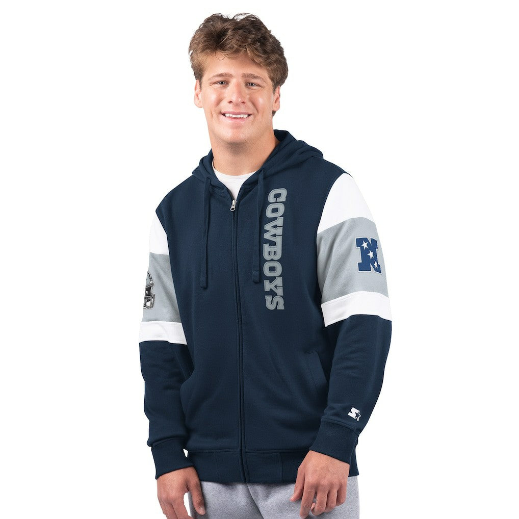 Dallas Cowboys G-III Sports by Carl Banks Extreme Full-Zip Hoodie Navy